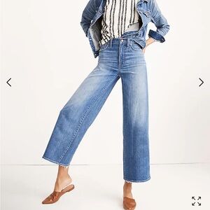 Madewell Wide-Leg Crop Jeans